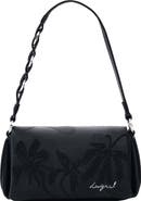 Desigual Floral Embossed Faux Leather Crossbody Bag