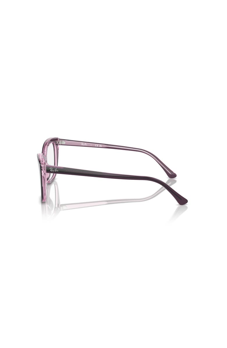 Ray-Ban 50mm Rectangle optical glasses, Alternate, color, Violet