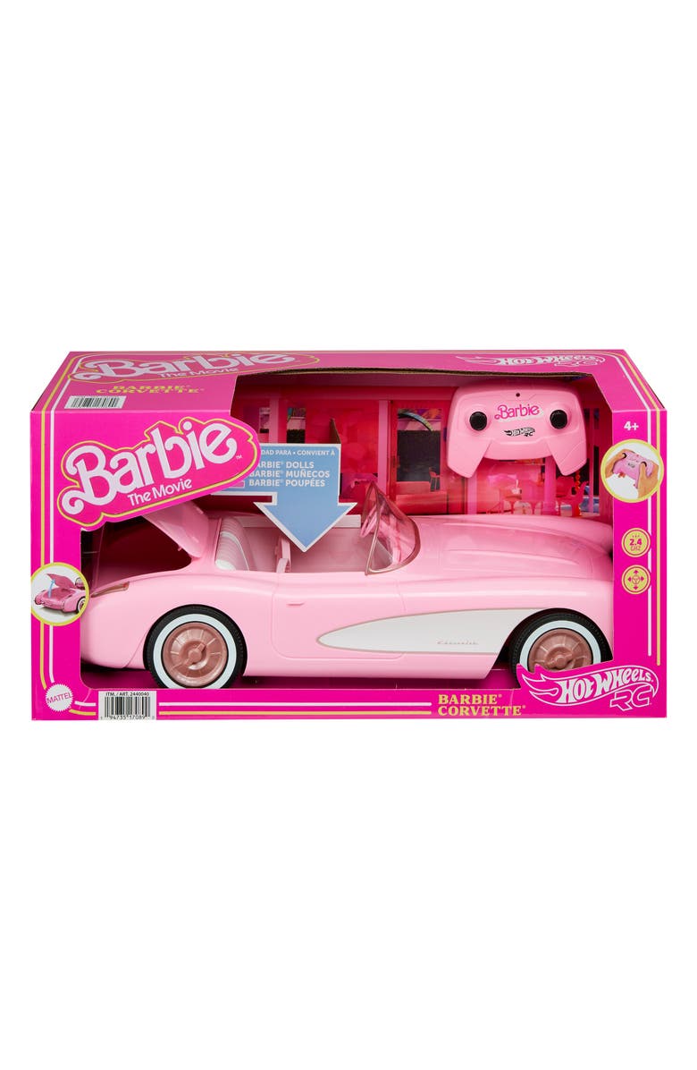 Hot Wheels Remote Control Barbie<sup>®</sup> Corvette<sup>®</sup> Stingray, Main, color, Pink