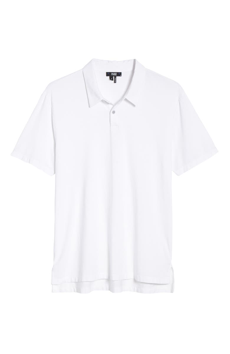 PAIGE Burke Slim Fit Polo, Alternate, color, Freshwhite