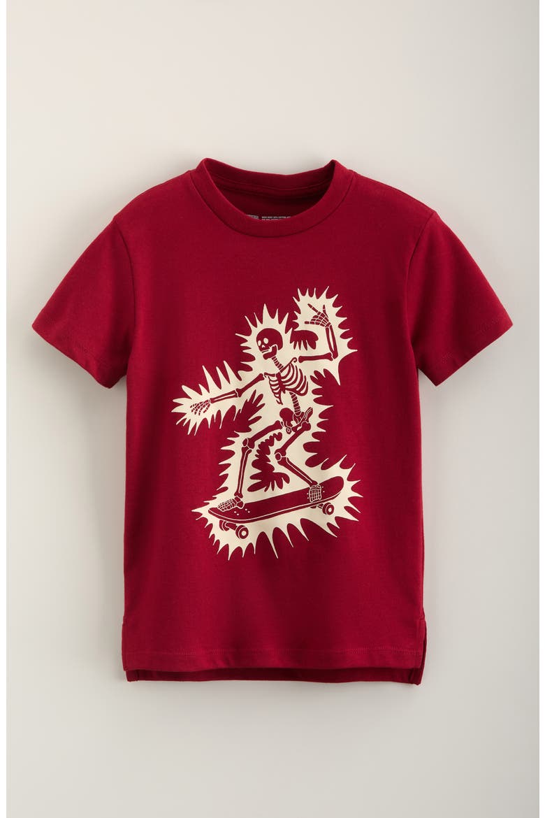 Kids' Graphic T-Shirt, Main, color, RED CINDER BONEY BOARD