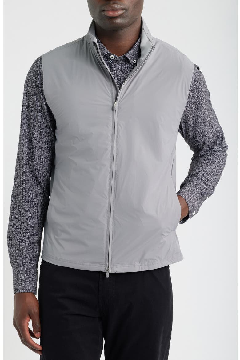 Flex Zip Front Stretch Vest, Alternate, color, THUNDER
