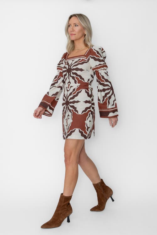 West Of Martine Mini Dress In Multi