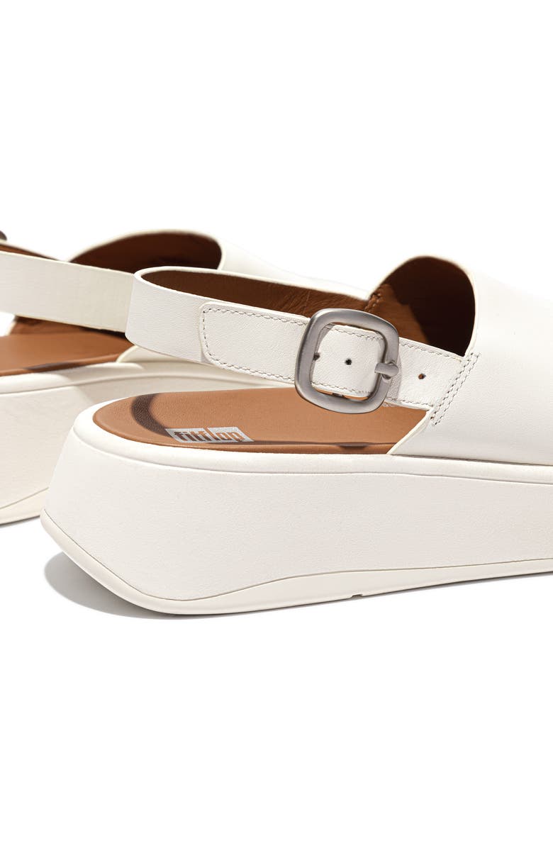 FitFlop F-Mode Flatform Slingback Sandal, Alternate, color, Cream
