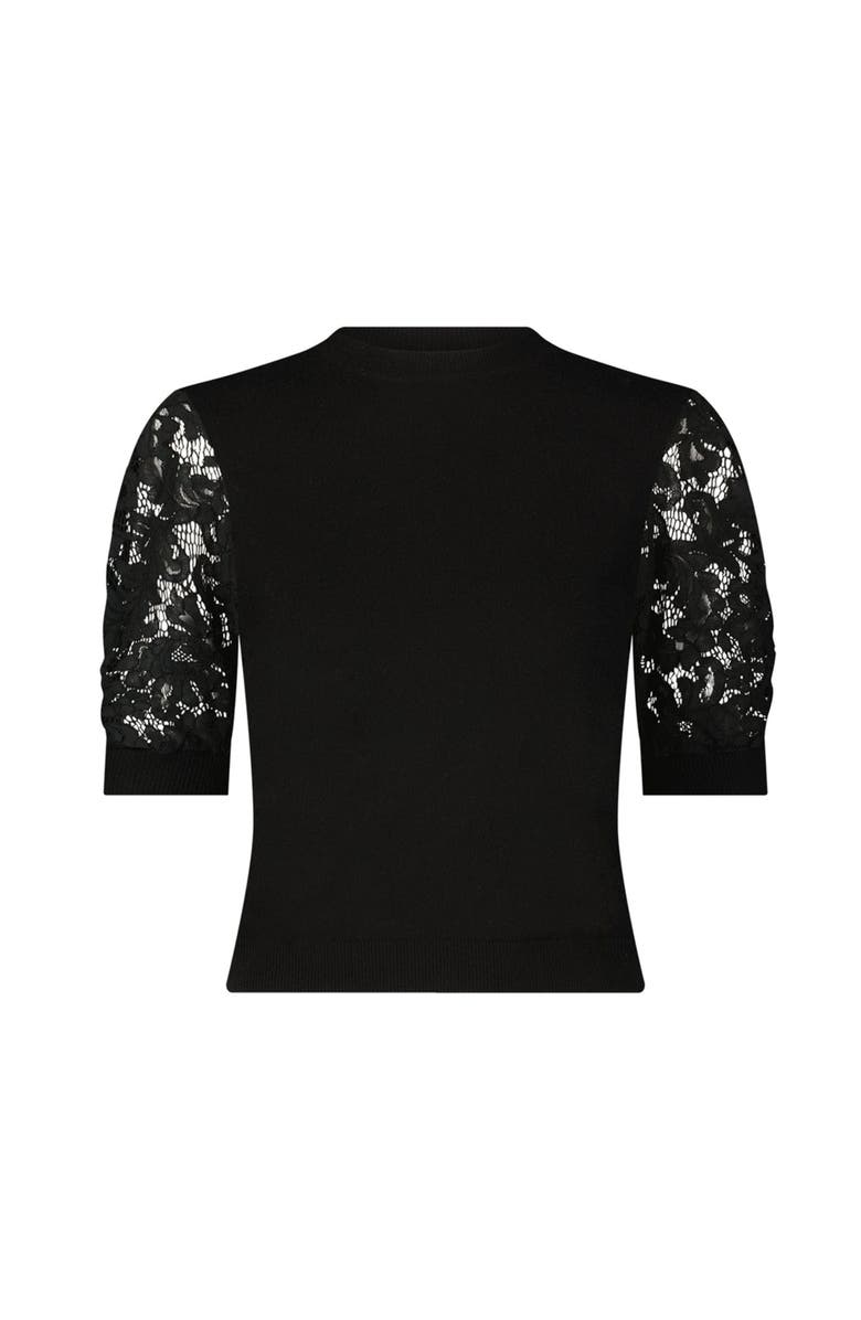 The Noli Shop Sylvie Lace Sleeve Top, Alternate, color, 