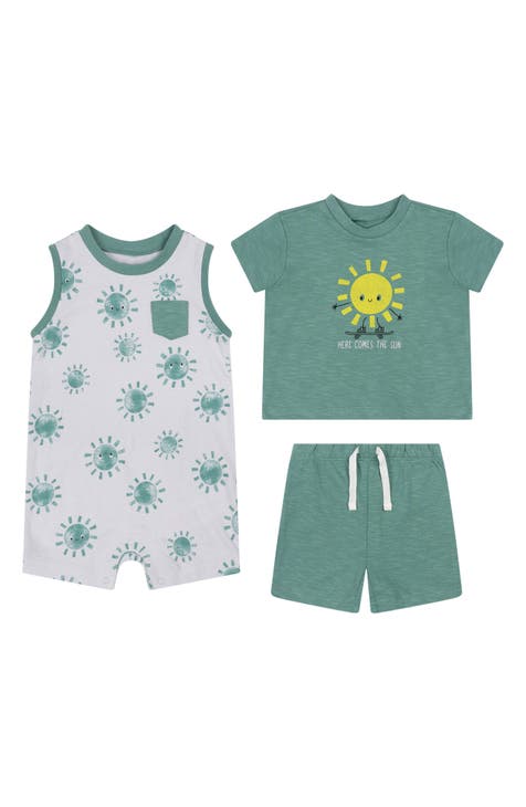 3-Piece Romper, Top & Shorts Set (Baby)