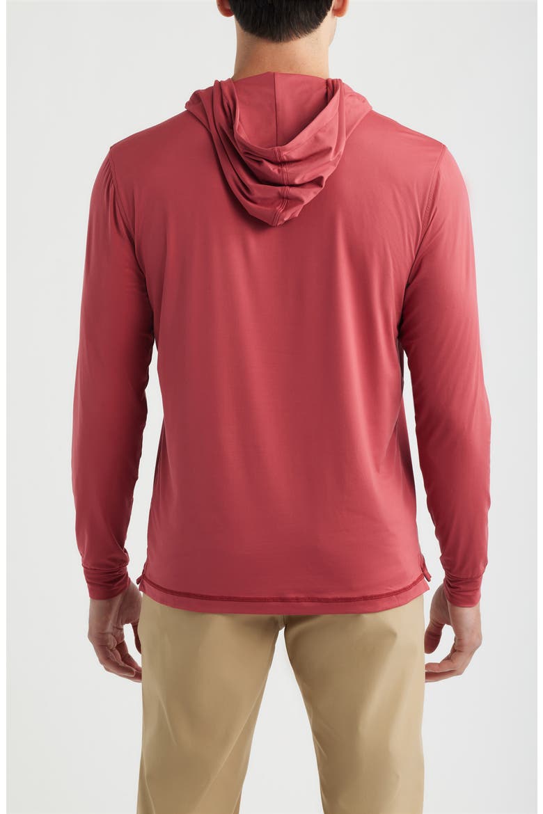 Talon PREP-FORMANCE Long Sleeve Hooded T-Shirt, Alternate, color, RACING RED