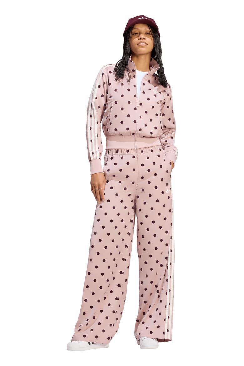 Firebird Polka Dot Wide Leg Track Pants, Alternate, color, DUAL LILAC