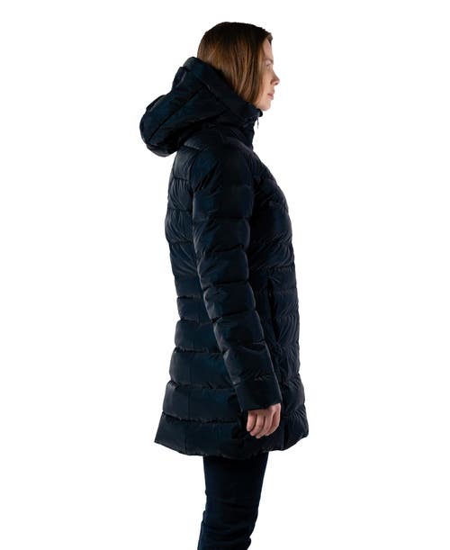 Woodpecker Long Robin Medium Weight Coat In Black