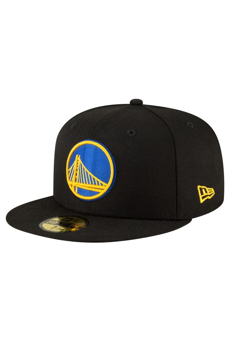 Men's New Era Black Golden State Warriors 59FIFTY Fitted Hat, Main, color, Black