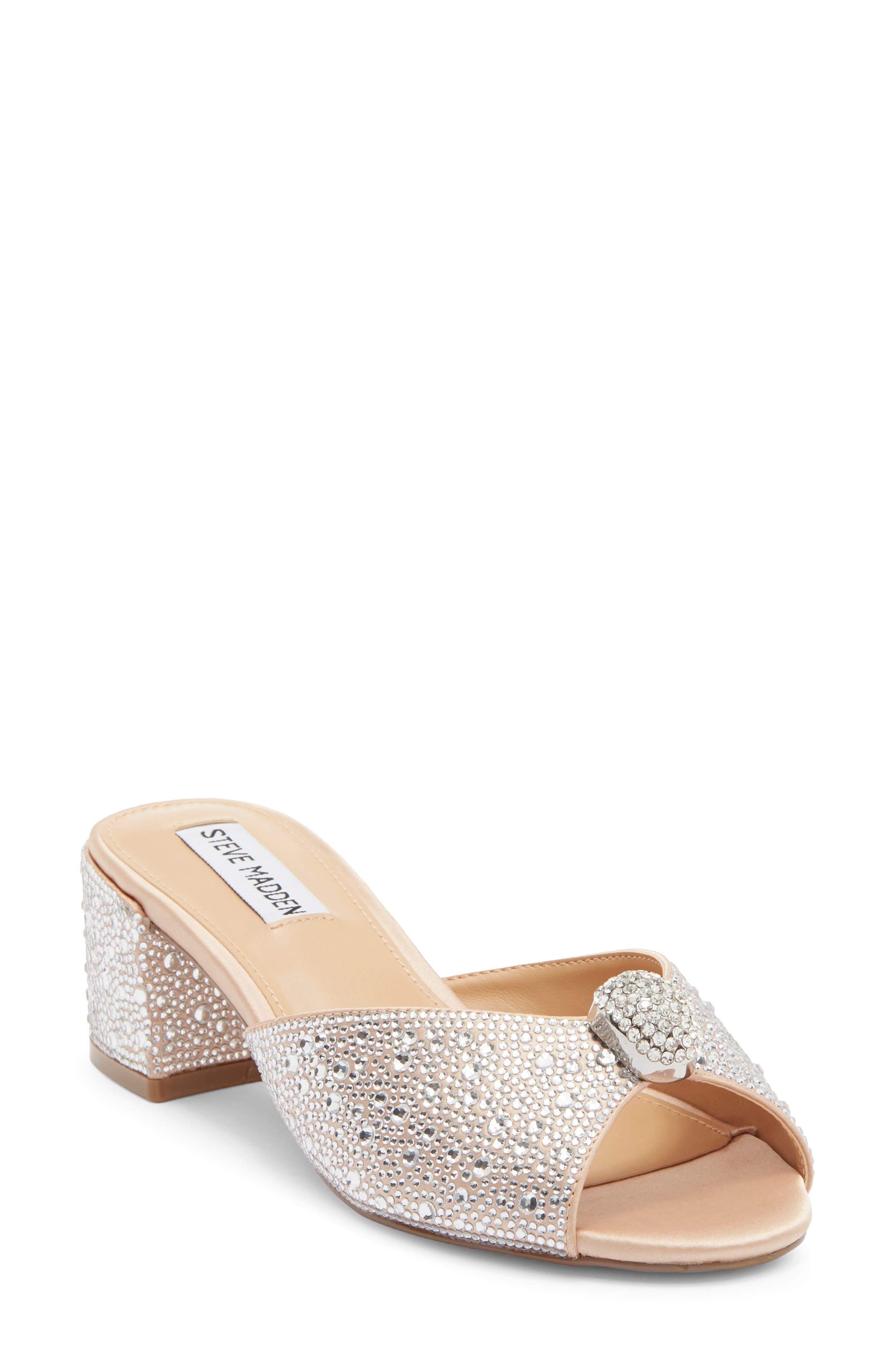 Steve Madden Melodee Crystal Embellished Slide Sandal