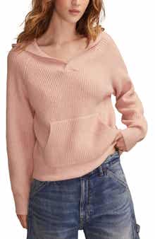 Lucky Brand Cloud Soft V-Neck Sweater Hoodie