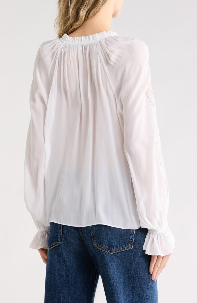 Ramy Brook Sakura Woven Top, Alternate, color, Ivory