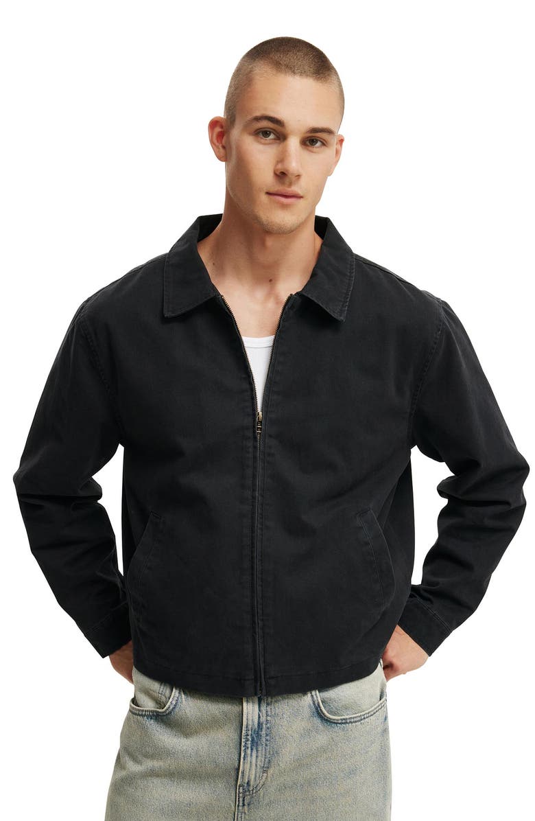 Cotton On Men's Cropped Harrington Jacket, Main, color,