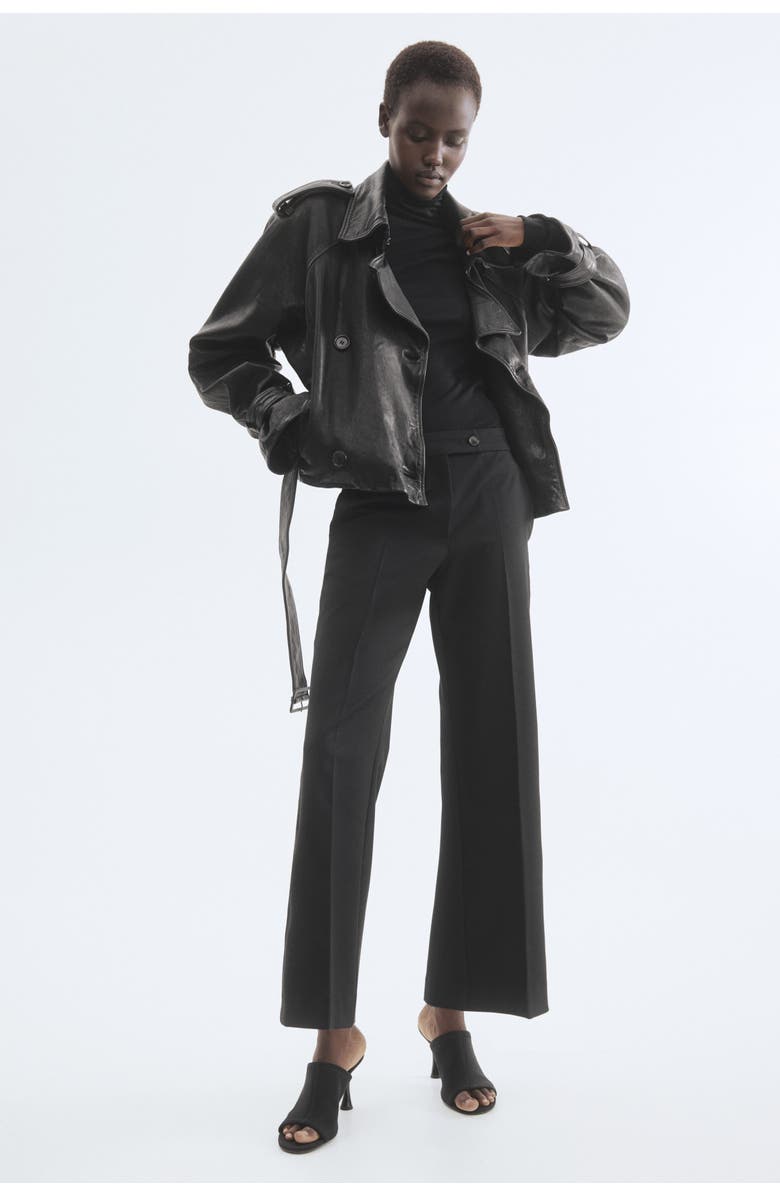 H&M Bootcut Ankle-length Trousers, Alternate, color, 