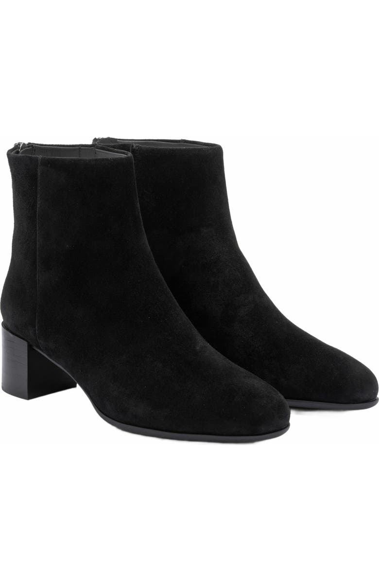 ABEO Plaza Back Zip Boot, Alternate, color, Black Suede - Regular