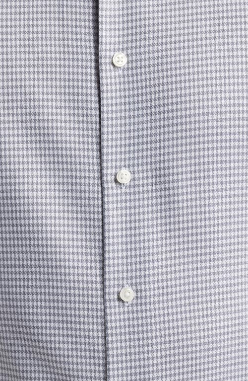 Nordstrom Trim Fit Geometric Print Premium Performance Dress Shirt In Blue