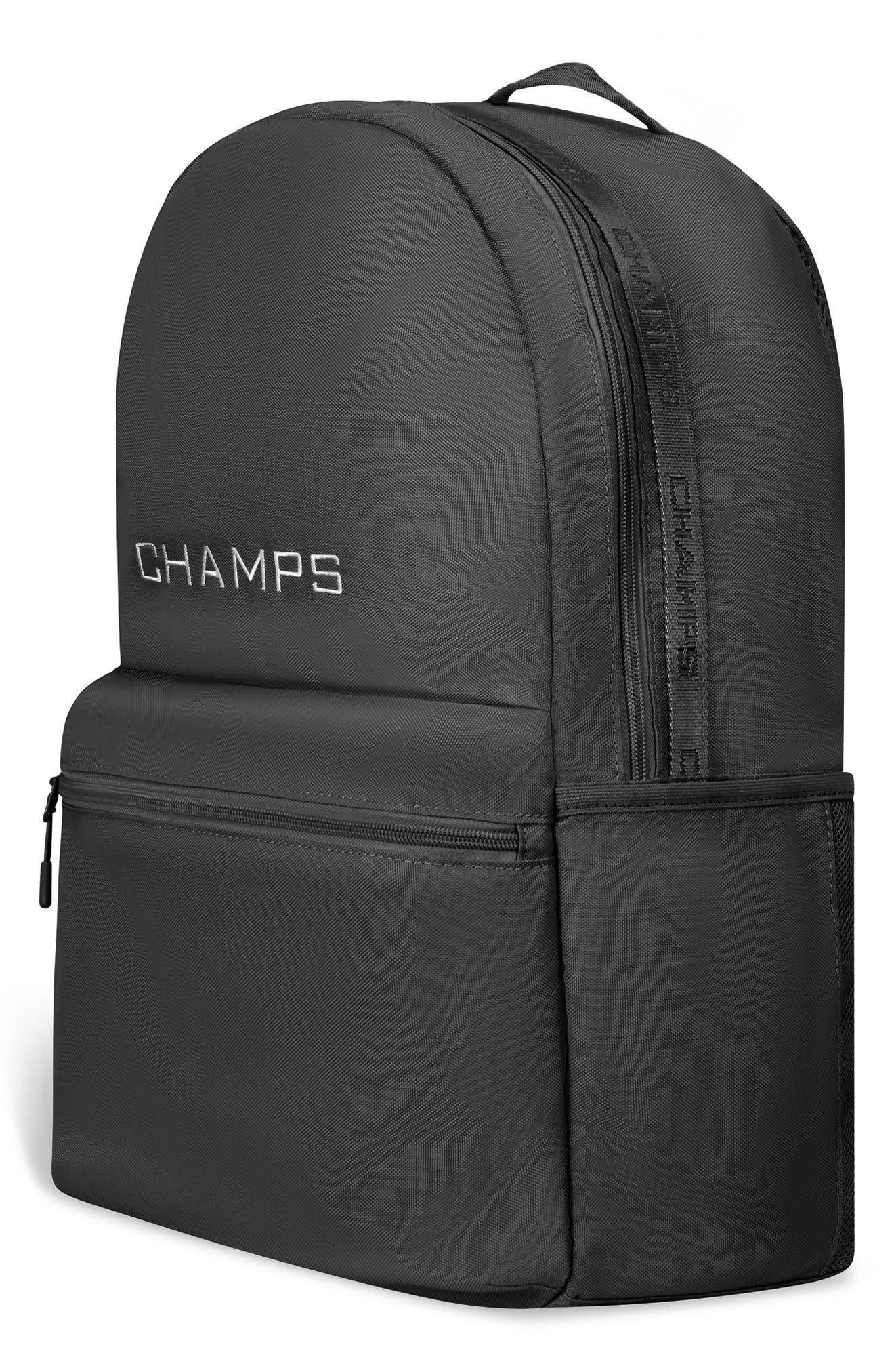 CHAMPS Essentials Nylon Backpack, Alternate, color, Black