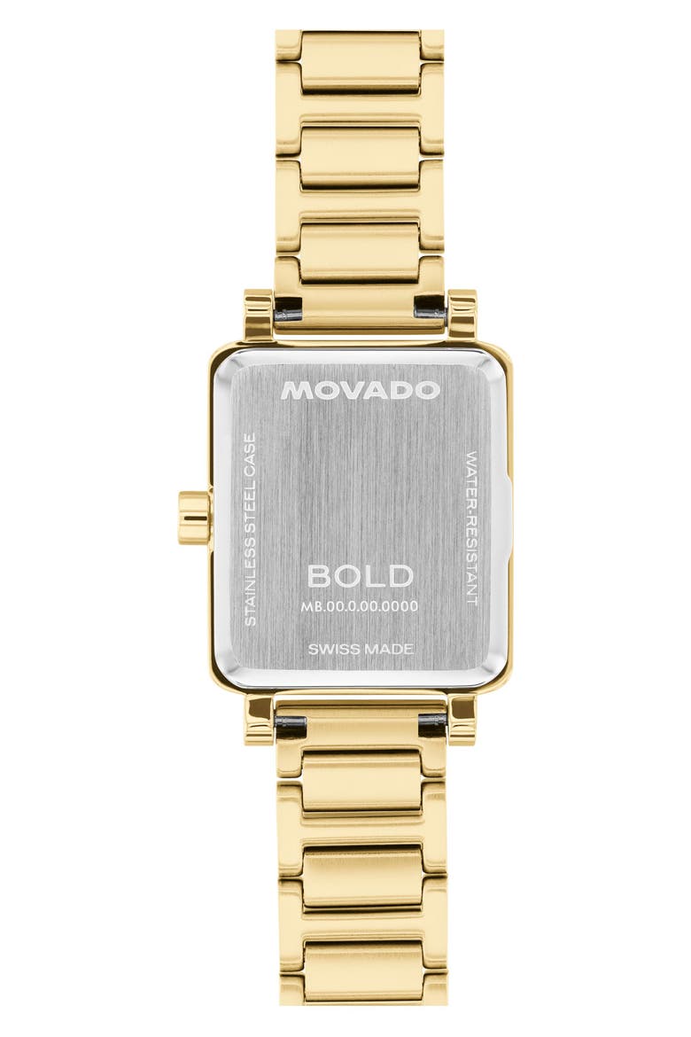 Mini Bold Evolution 2.0 Tank Bracelet Watch, 20mm x 23mm, Alternate, color, SILVER