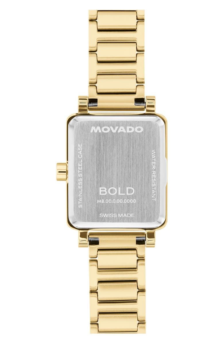 Movado Mini Bold Evolution 2.0 Tank Bracelet Watch, 20mm x 23mm, Alternate, color, Silver