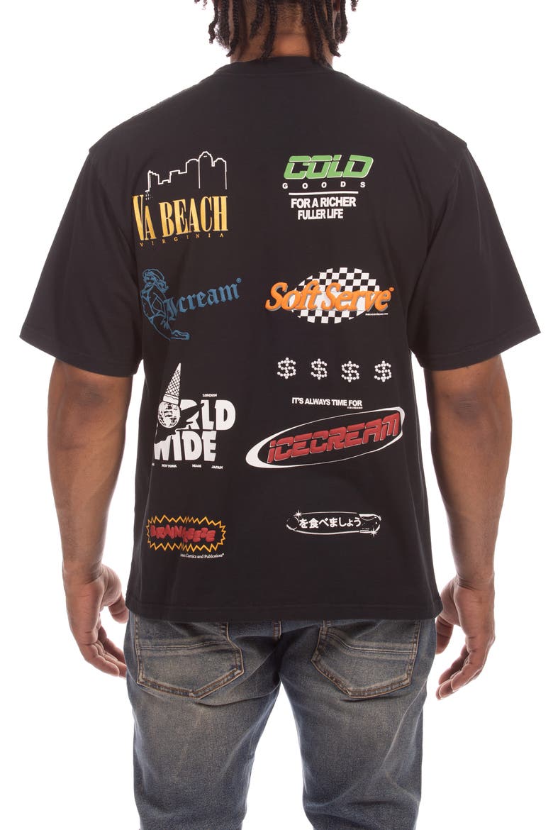 Rich Graphic T-Shirt, Alternate, color, BLACK