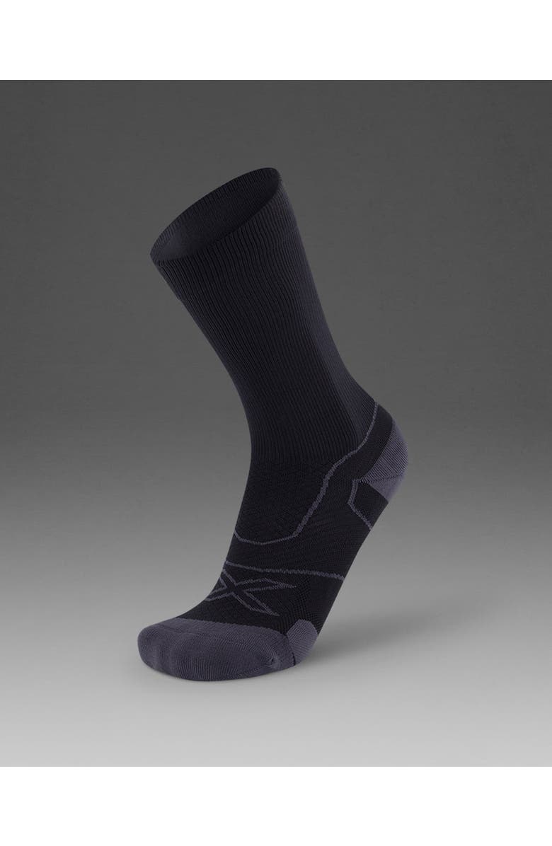2XU Vectr Cushion Crew Socks, Alternate, color, Black/Titanium