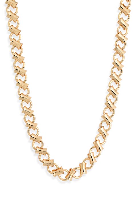 Bar & Link Chain Necklace