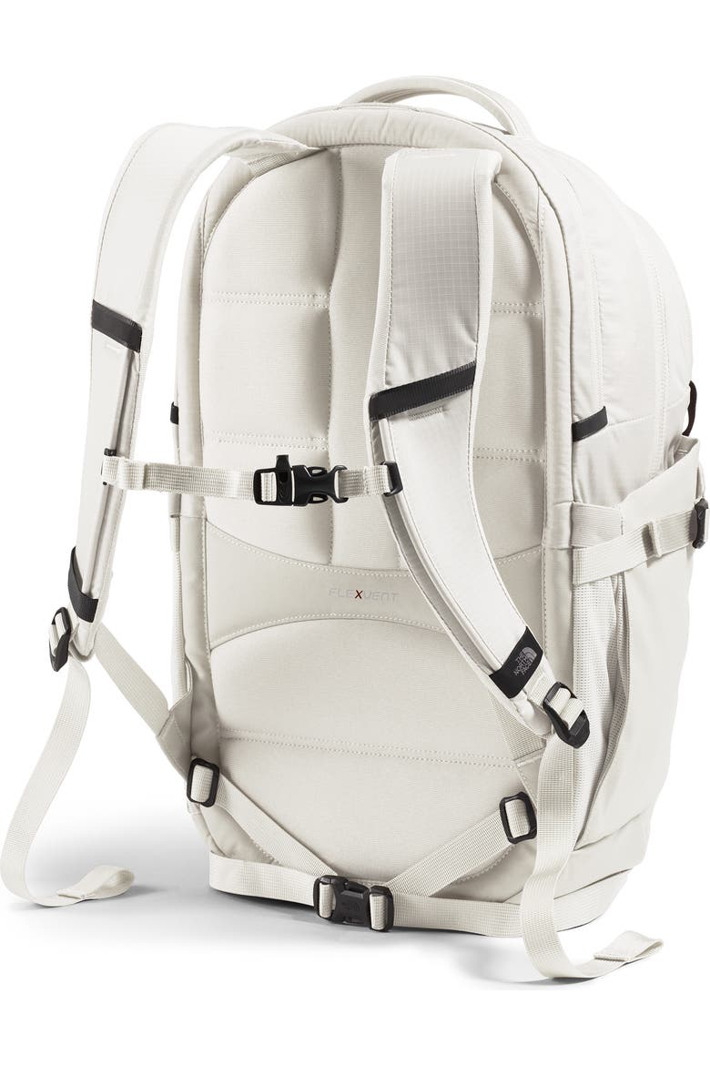 north face backpack cream color The Borealis Commuter Laptop - Water Repellent, Laptop Sleeve, Large Main Compartment, Gravel/TNF Black-NPF, One Size degree reflectivity for added visibility on the move North Face Backpack Cream Color