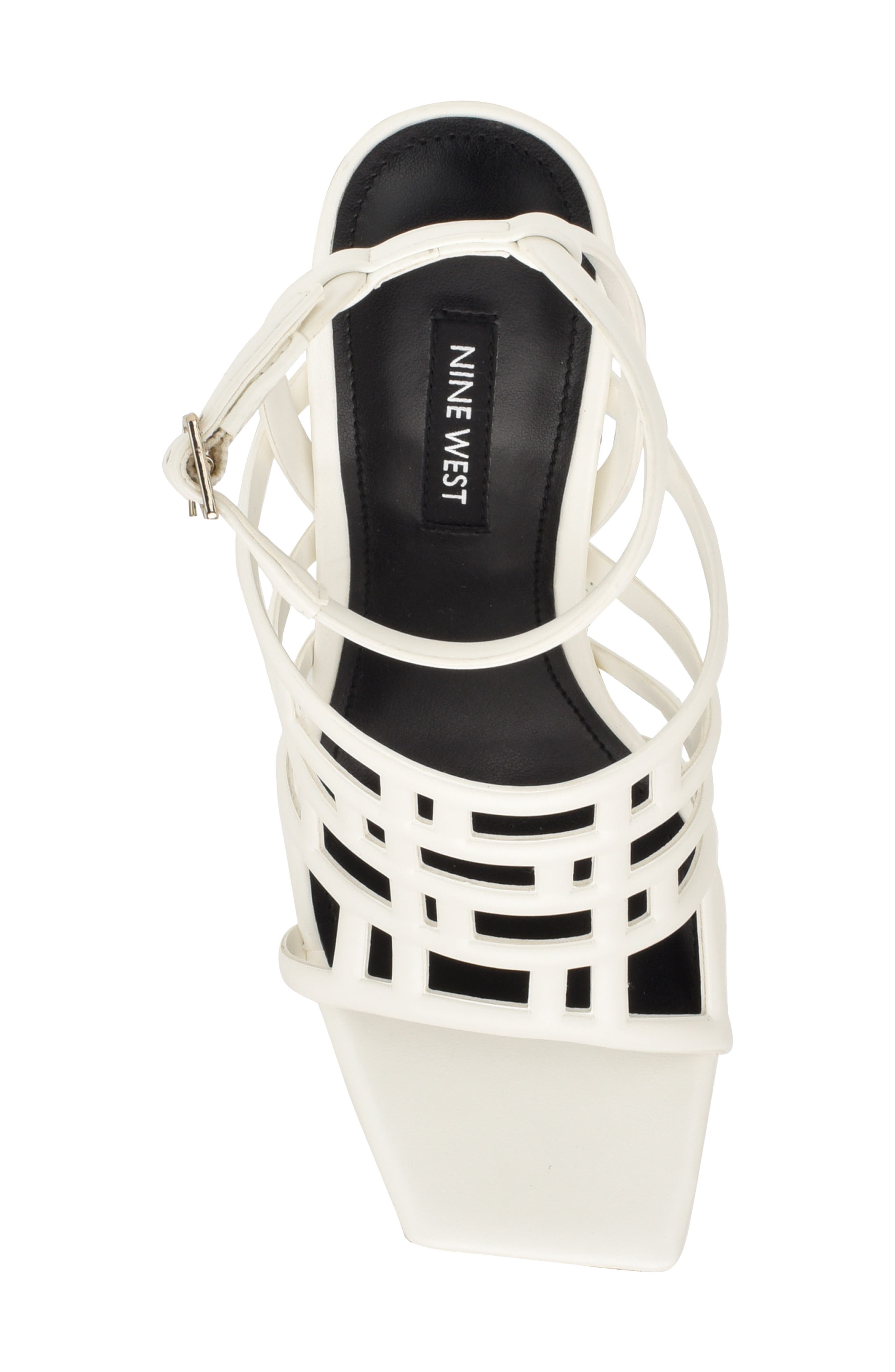 Kelinda Ankle Strap Platform Sandal, Alternate, color, WHITE