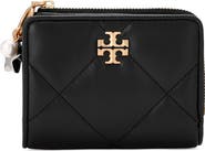 Tory Burch Kira Charm Diamond Quilted Leather Bifold Wallet