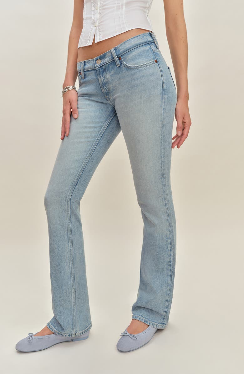 Reformation x Devon Lee Carlson Kenny Low Rise Bootcut Jeans, Main, color,