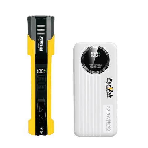 Emergency Prep Bundle 2-in-1 Ultra Bright Flashlight and LED Fast Charging Power Bank