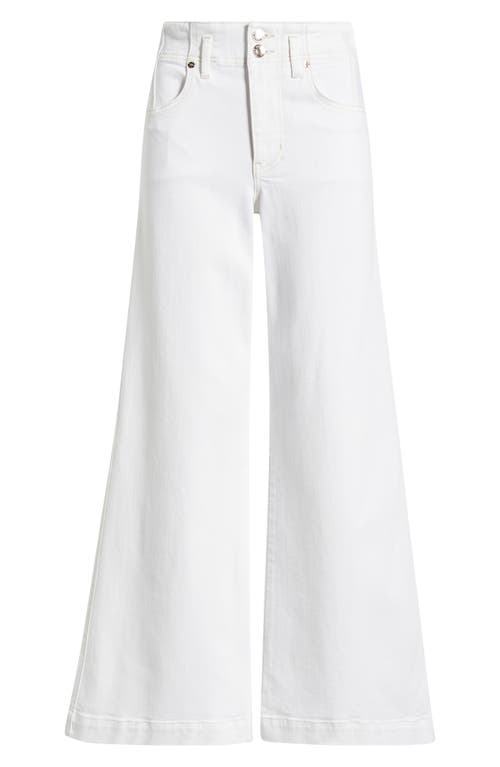 Frame The Seamed Wide Leg Trouser Jeans In Au Natural Clean