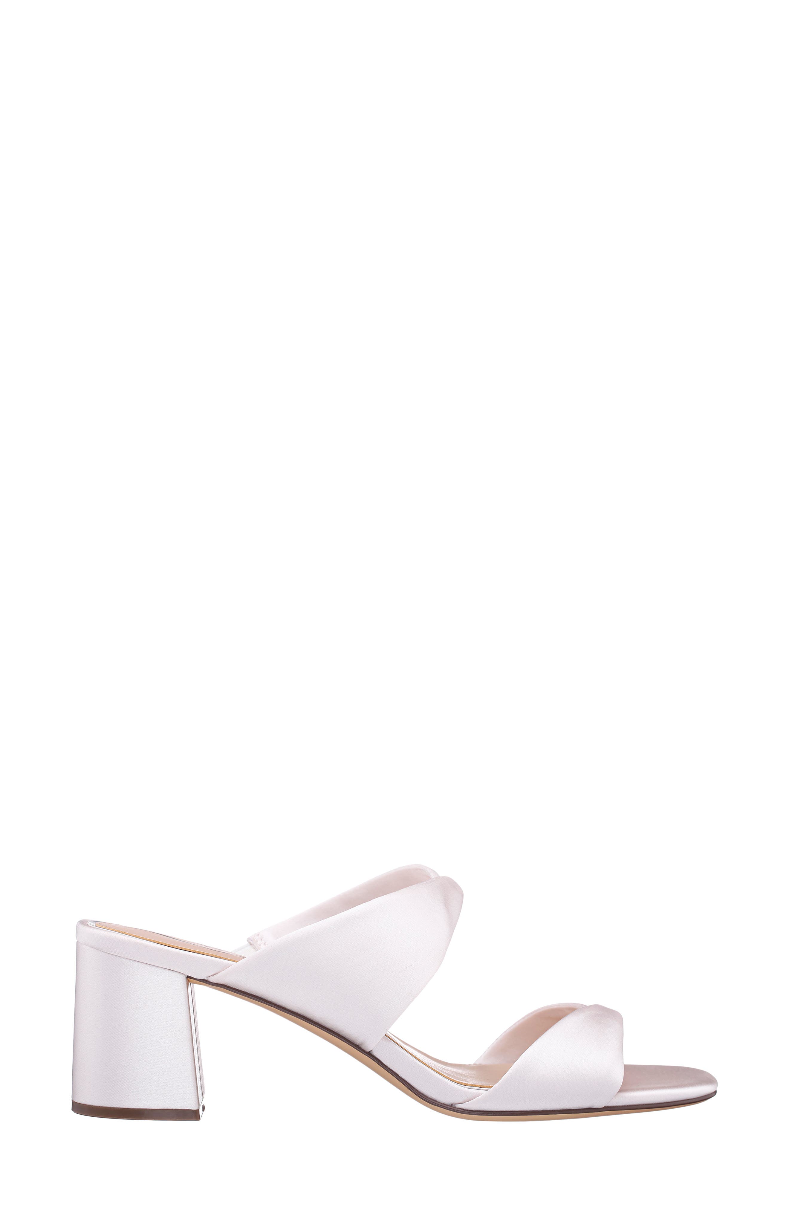 Nina Bassie Block Heel Slide Sandal, Alternate, color, Ivory
