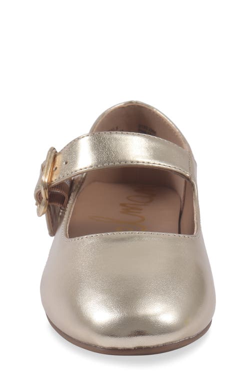 Sam Edelman Little And Big Girls Maeve Michaela Mary Jane Flat In Gold