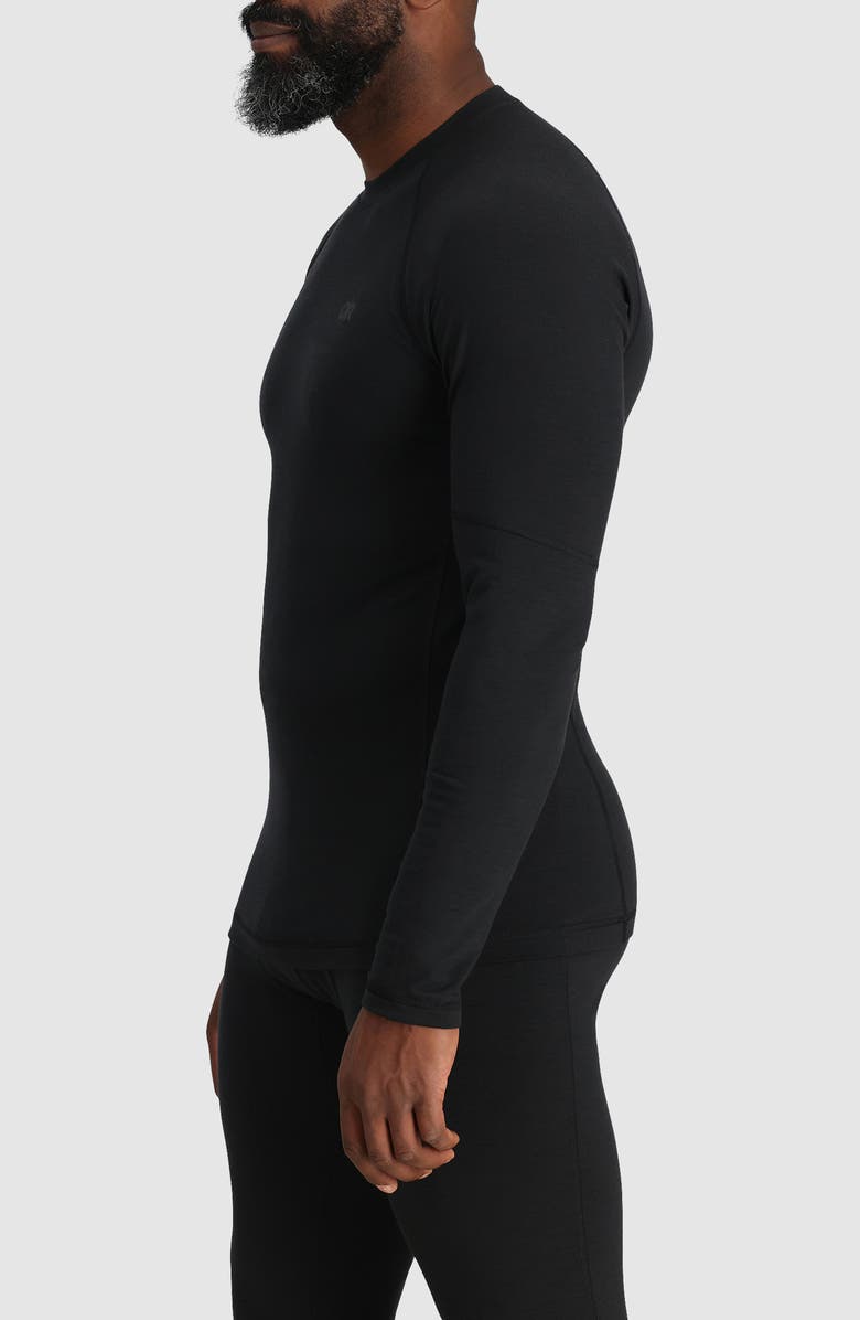 Outdoor Research Alpine Onset 150 Merino Wool Blend Base Layer Shirt, Alternate, color, Black