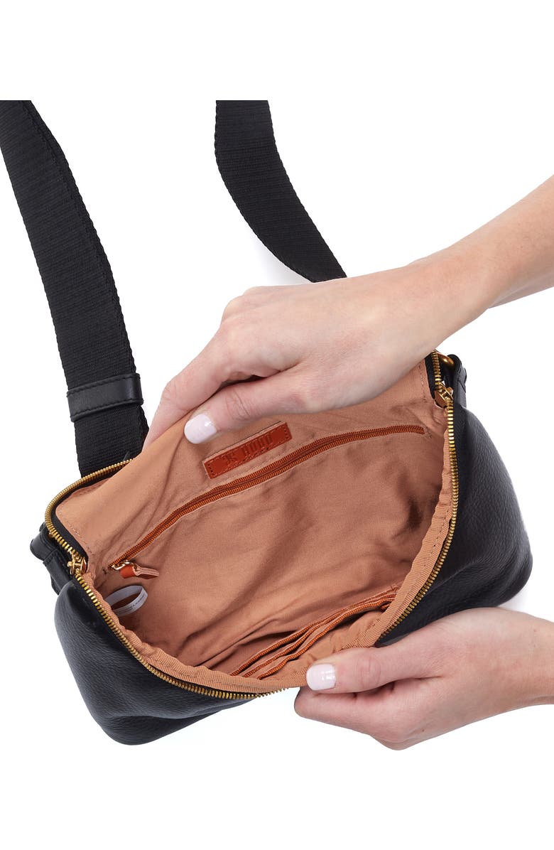 HOBO Large Fern Belt Bag, Alternate, color, Black