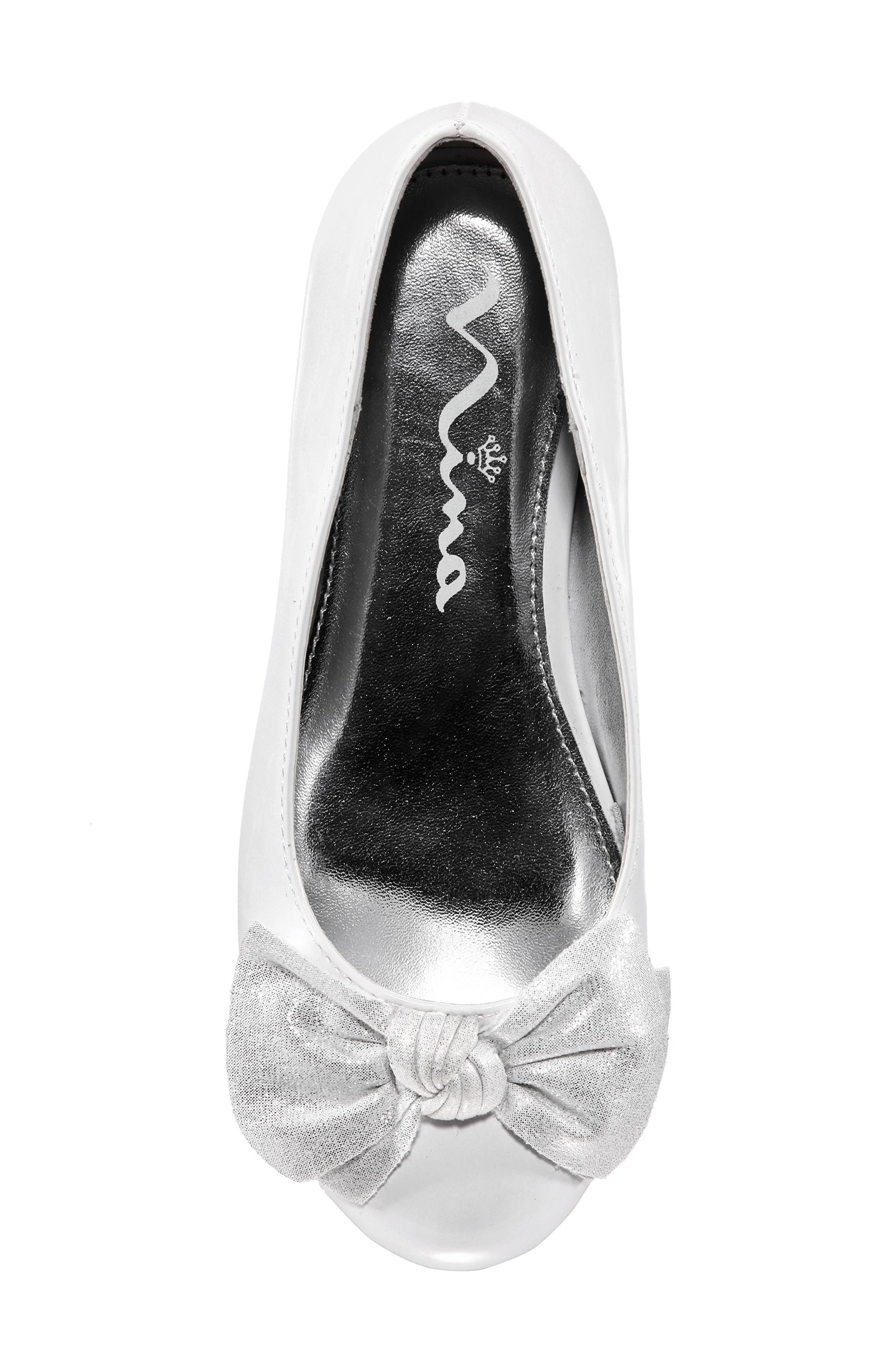 Nina Glitter Bow Ballet Flat, Alternate, color, 