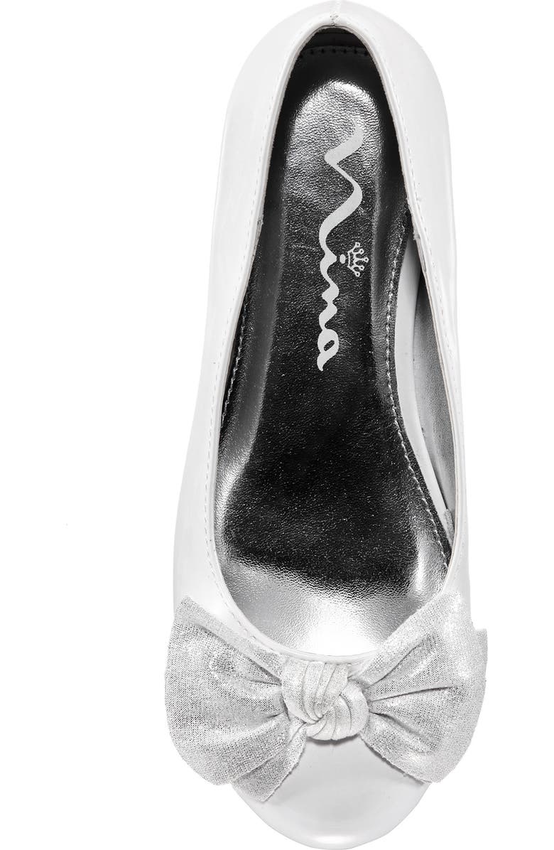 Nina Glitter Bow Ballet Flat, Alternate, color,