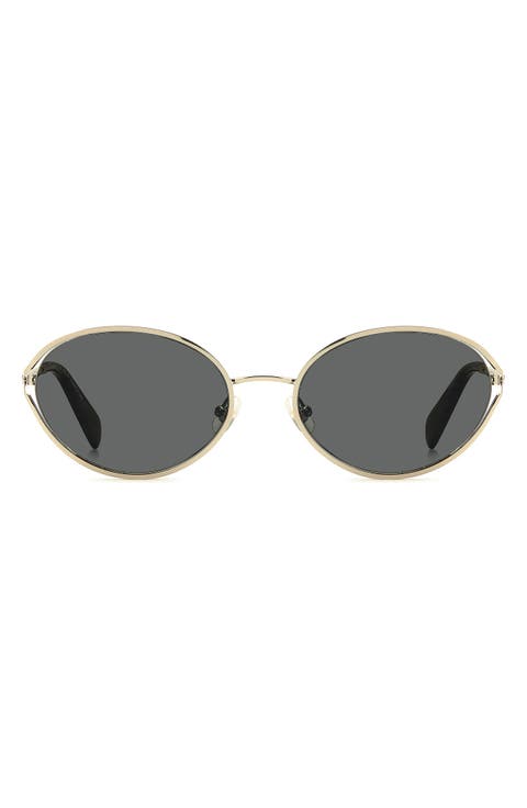 adina 54mm oval sunglasses
