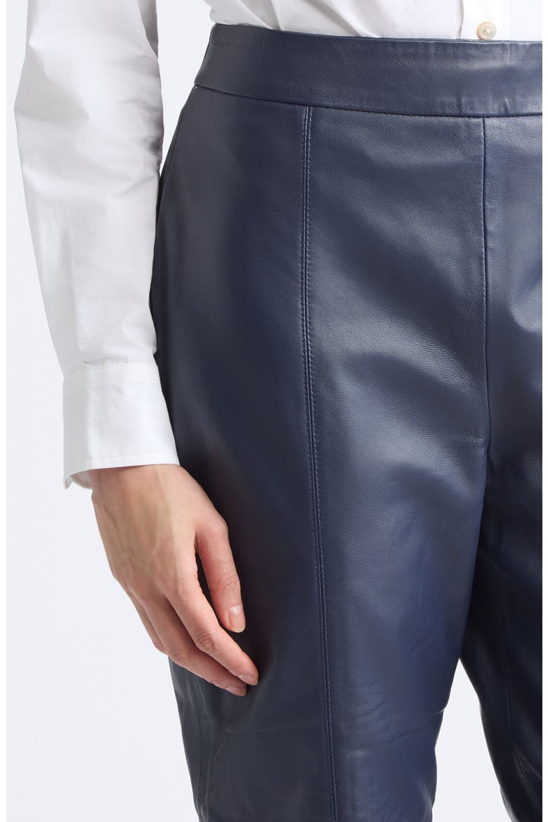 Leather Trousers, Alternate, color, MIDNIGHT