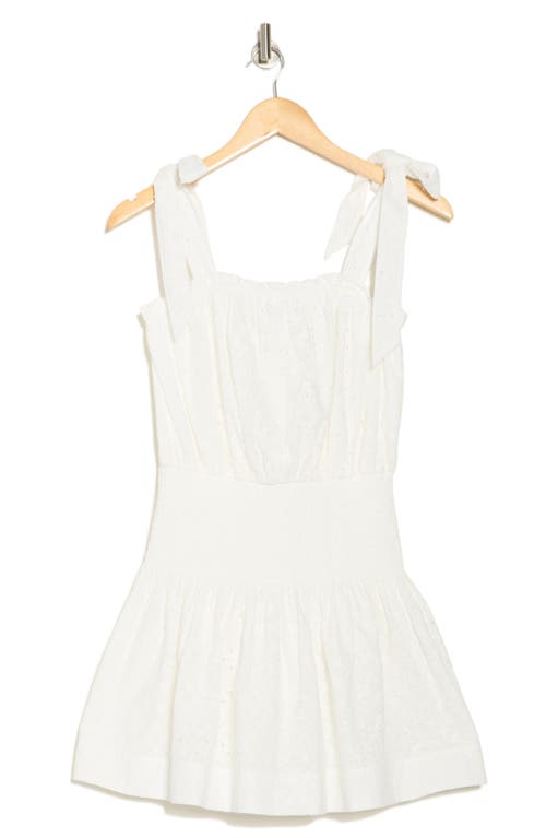 Shop Ramy Brook Laurel Eyelet Tie Strap Minidress