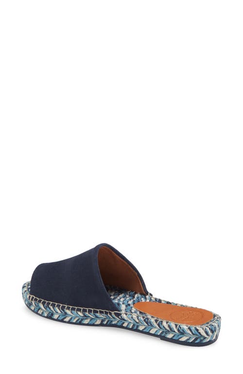 Toni Pons Rita Espadrille Slide Sandal In Navy Suede