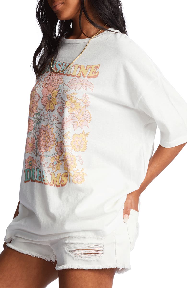 Billabong Sunshine Dreams Oversize Graphic Tee, Alternate, color,