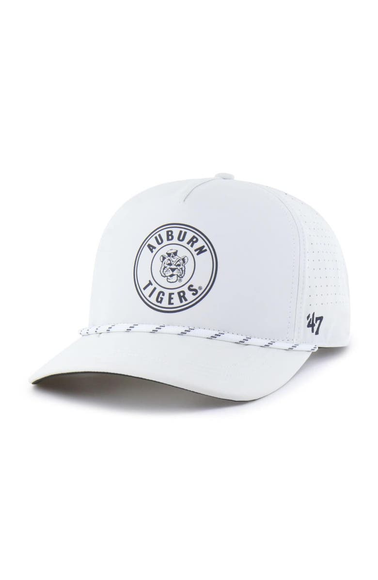 '47 Men's '47 White Auburn Tigers Forward Collection Loop Hitch Adjustable Hat, Main, color, White