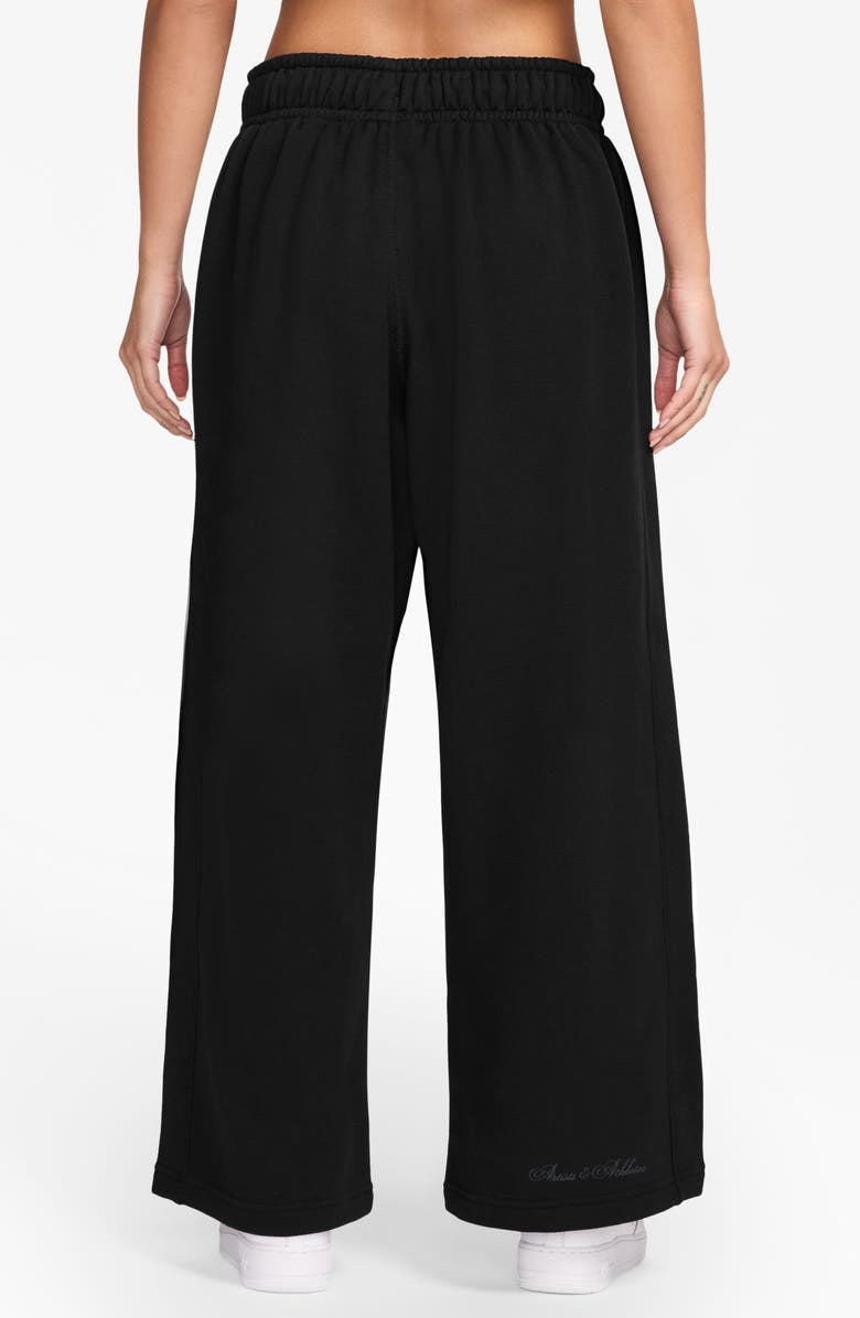 Nike Wide Leg Fleece Pants, Alternate, color, Black
