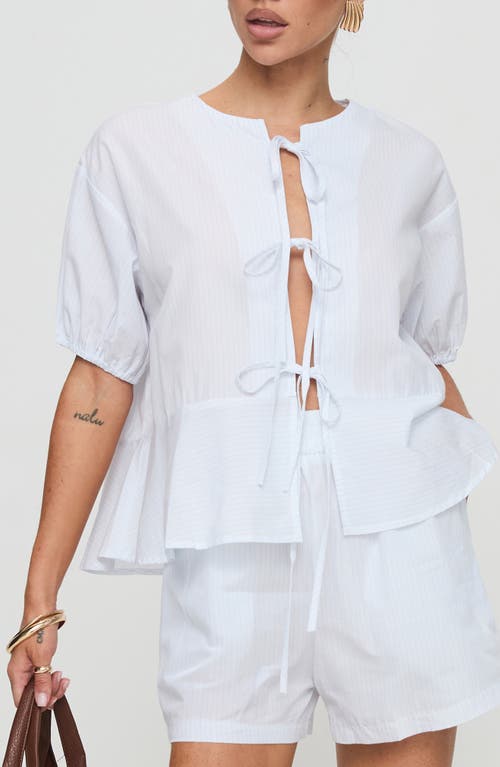 Princess Polly Sunblind Front Tie Top