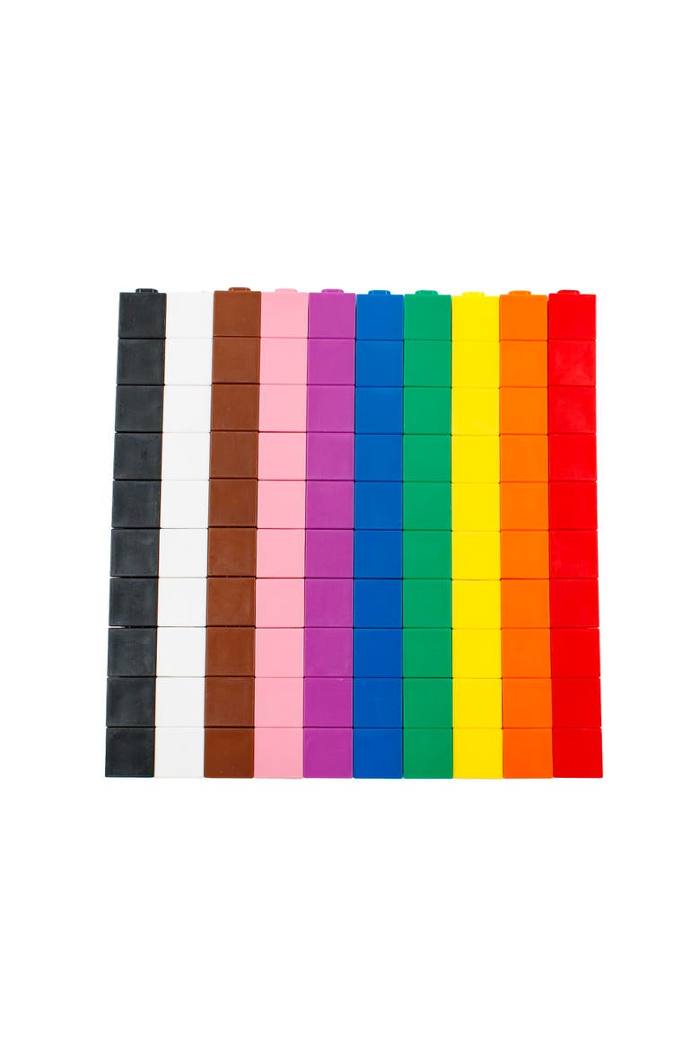 Pack Of 100 Multicolored Mathcubes, Alternate, color, Multicolored