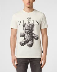 PHILIPP PLEIN Jersey T-Shirt Skull Teddy Dollar Men
