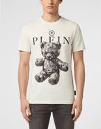 PHILIPP PLEIN Jersey T-Shirt Skull Teddy Dollar Men